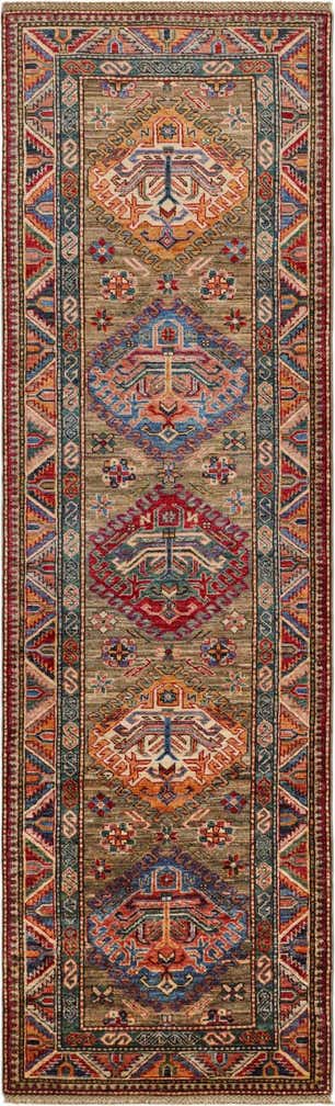 2' 8 x 8' 10 Hand Knotted Kazak Runner Rug