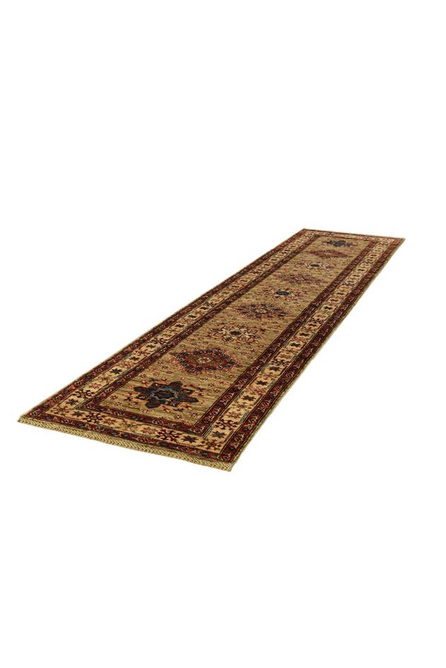 Detail image of 2' 6 x 10' 8 Hand Knotted Kazak Runner Rug