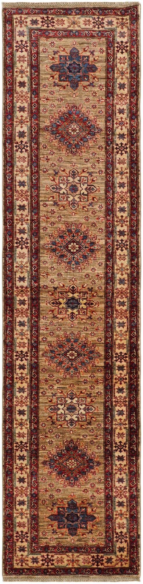 2' 6 x 10' 8 Hand Knotted Kazak Runner Rug