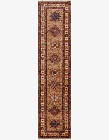 2' 6 x 10' 8 Hand Knotted Kazak Runner Rug