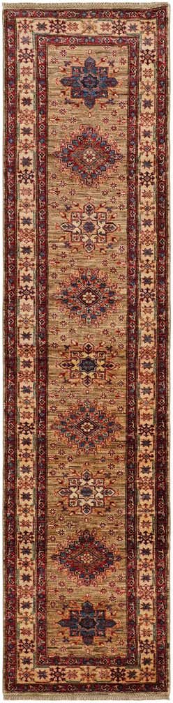 2' 6 x 10' 8 Hand Knotted Kazak Runner Rug