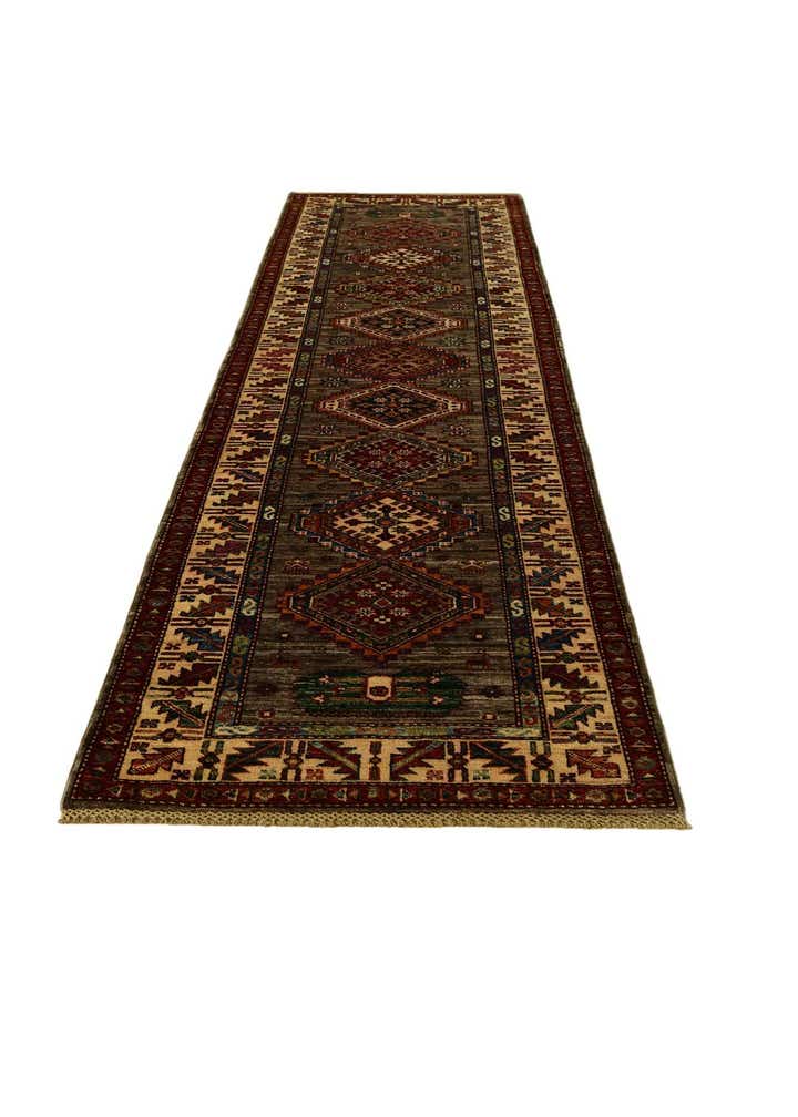 2' 9 x 10' 6 Hand Knotted Kazak Runner Rug
