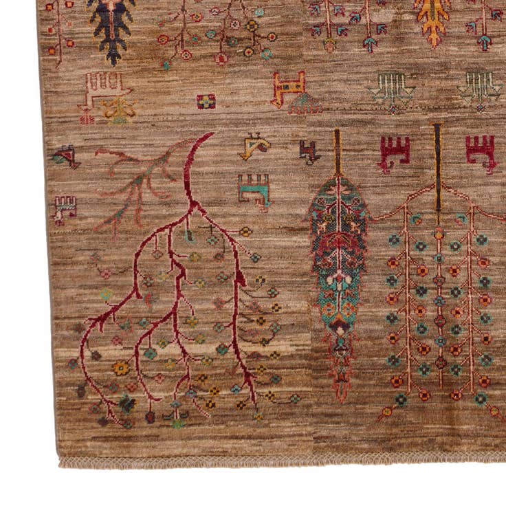 Detail image of 5' 1 x 7' 1 Hand Knotted Ariana Ziegler Rug