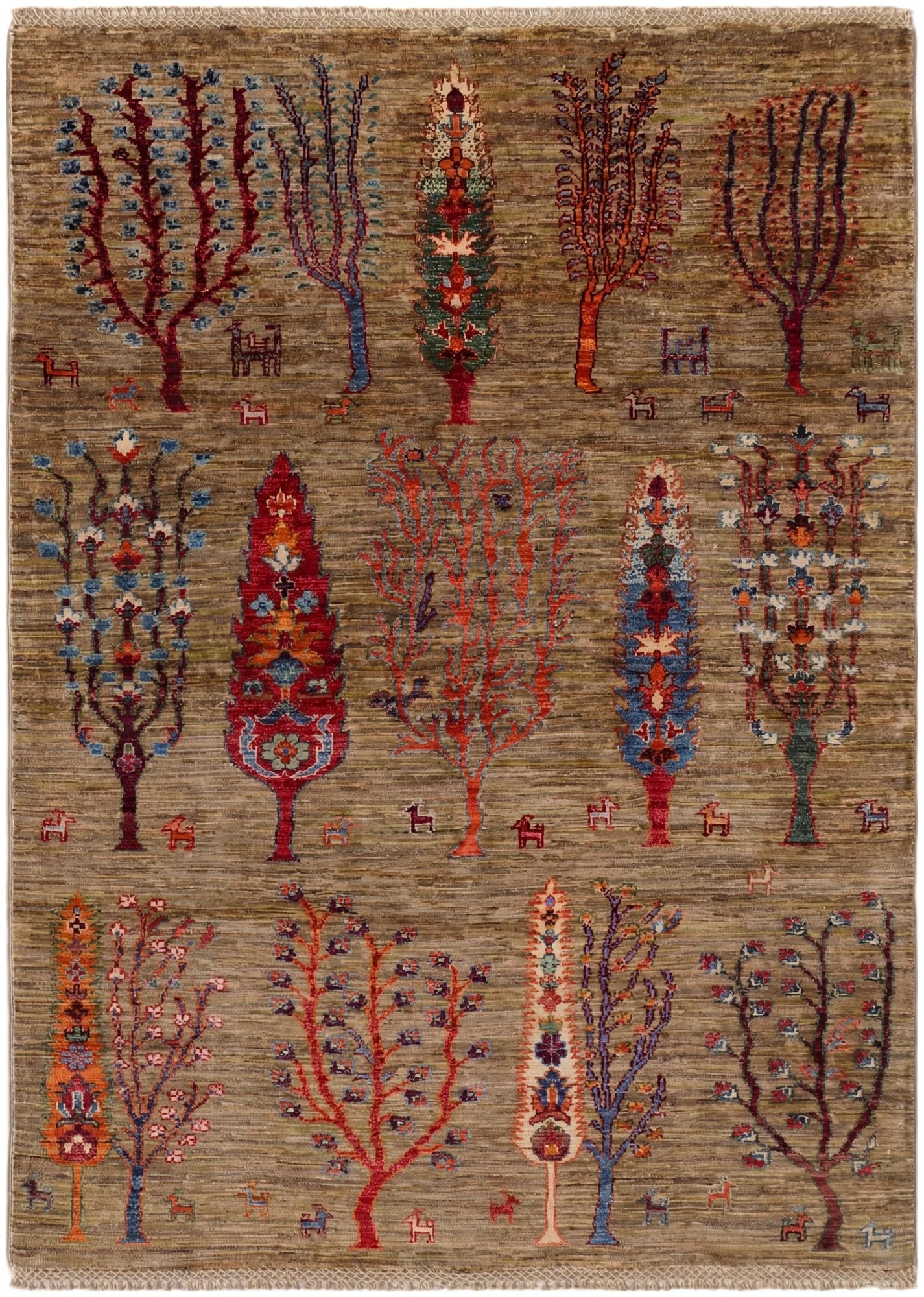 4' 2 x 5' 9 Hand Knotted Ariana Ziegler Rug
