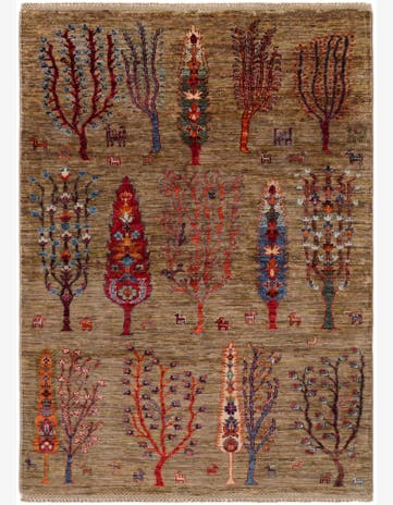 4' 2 x 5' 9 Hand Knotted Ariana Ziegler Rug