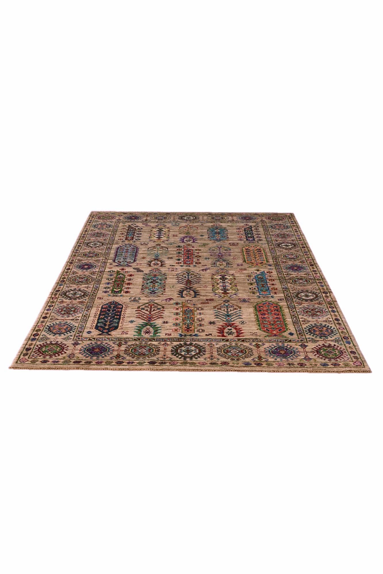 5' 2 x 6' 9 Hand Knotted Ariana Ziegler Rug