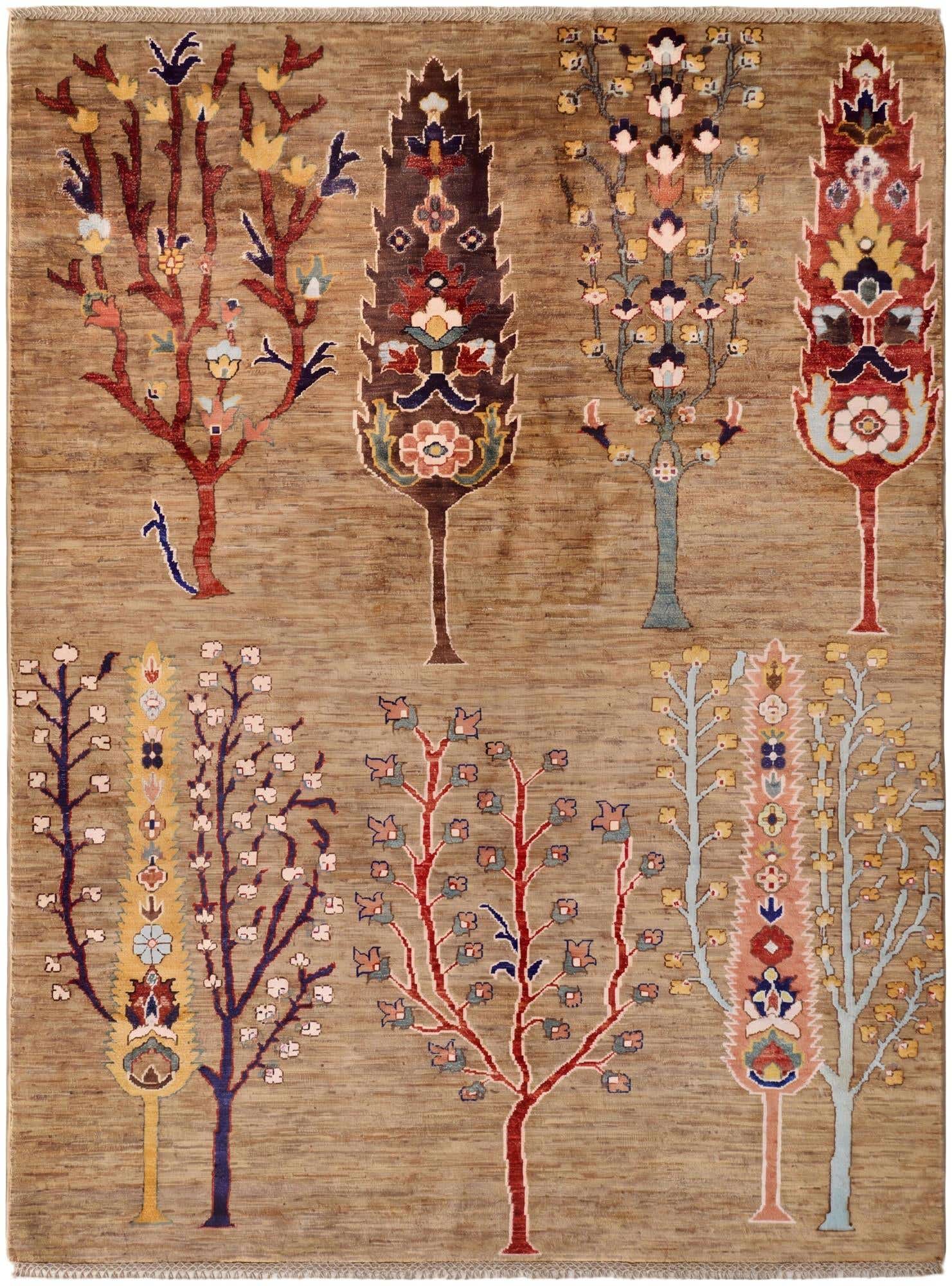 4' 11 x 6' 6 Hand Knotted Ariana Ziegler Rug