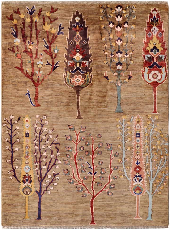 4' 11 x 6' 6 Hand Knotted Ariana Ziegler Rug