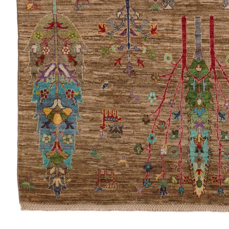 Detail image of 5' 1 x 7' 1 Hand Knotted Ariana Ziegler Rug