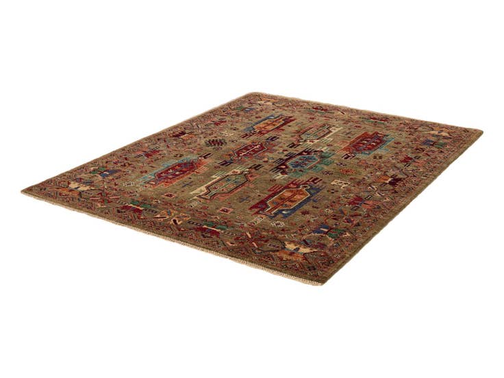 Detail image of 5' 1 x 6' 7 Hand Knotted Ariana Ziegler Rug