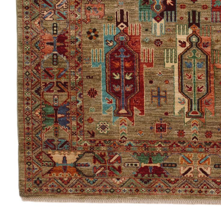 Detail image of 5' 1 x 6' 7 Hand Knotted Ariana Ziegler Rug