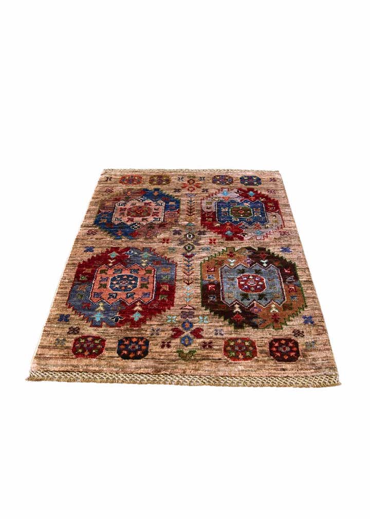 2' x 3' 3 Hand Knotted Ariana Ziegler Rug