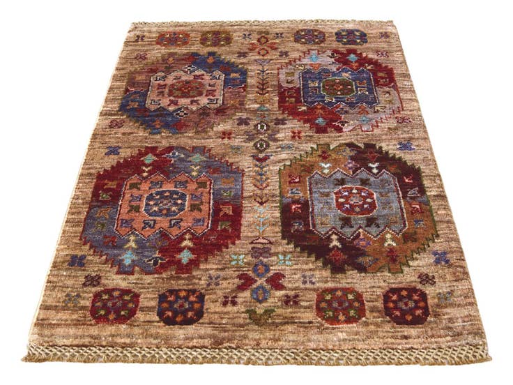 Detail image of 2' x 3' 3 Hand Knotted Ariana Ziegler Rug
