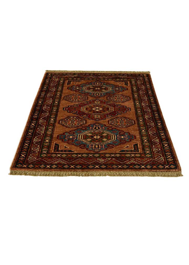 2' 11 x 3' 11 Hand Knotted Kazak Rug