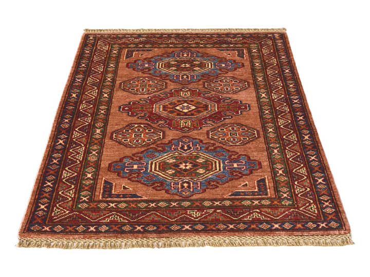 2' 11 x 3' 11 Hand Knotted Kazak Rug