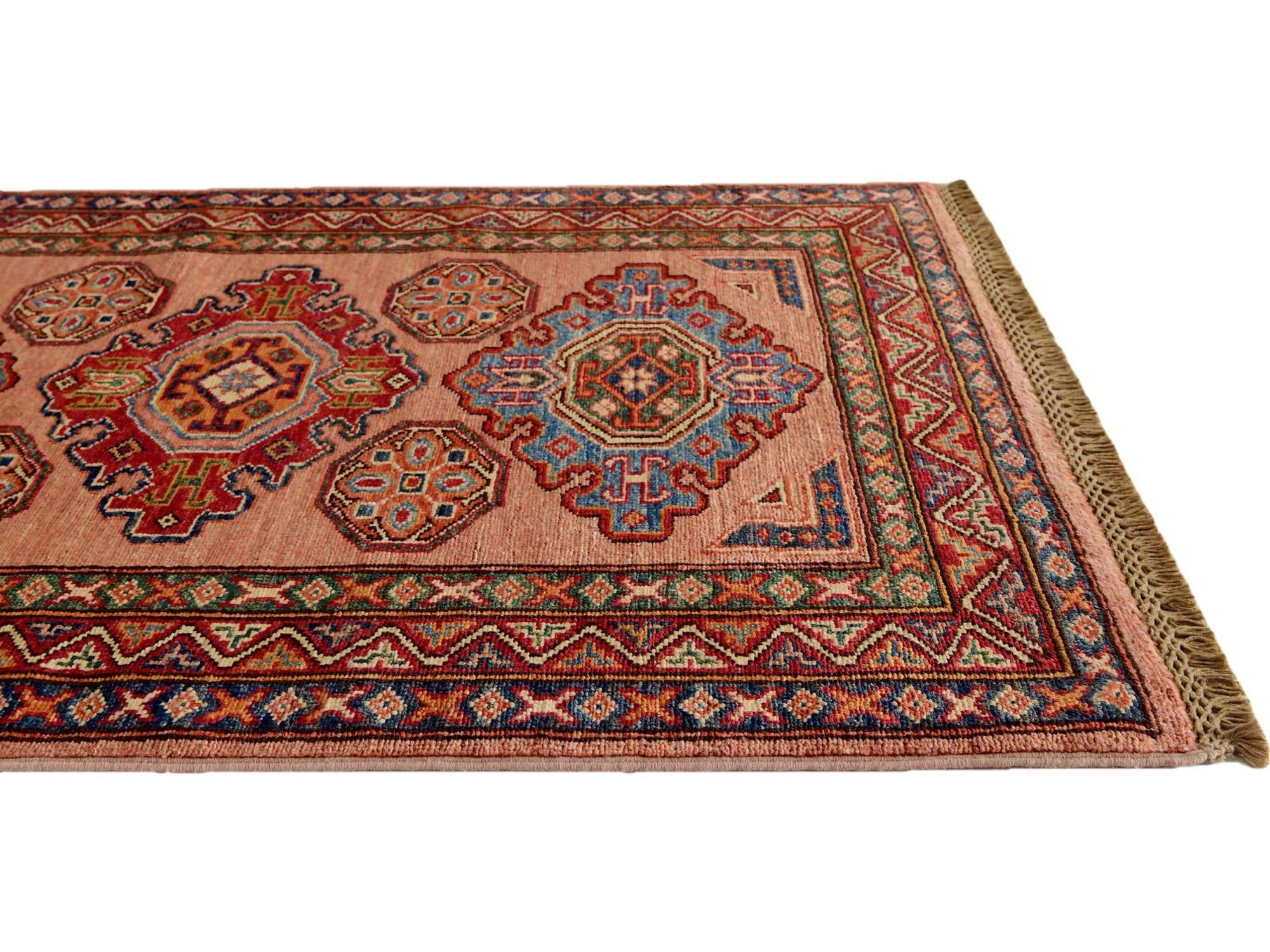 2' 11 x 3' 11 Hand Knotted Kazak Rug