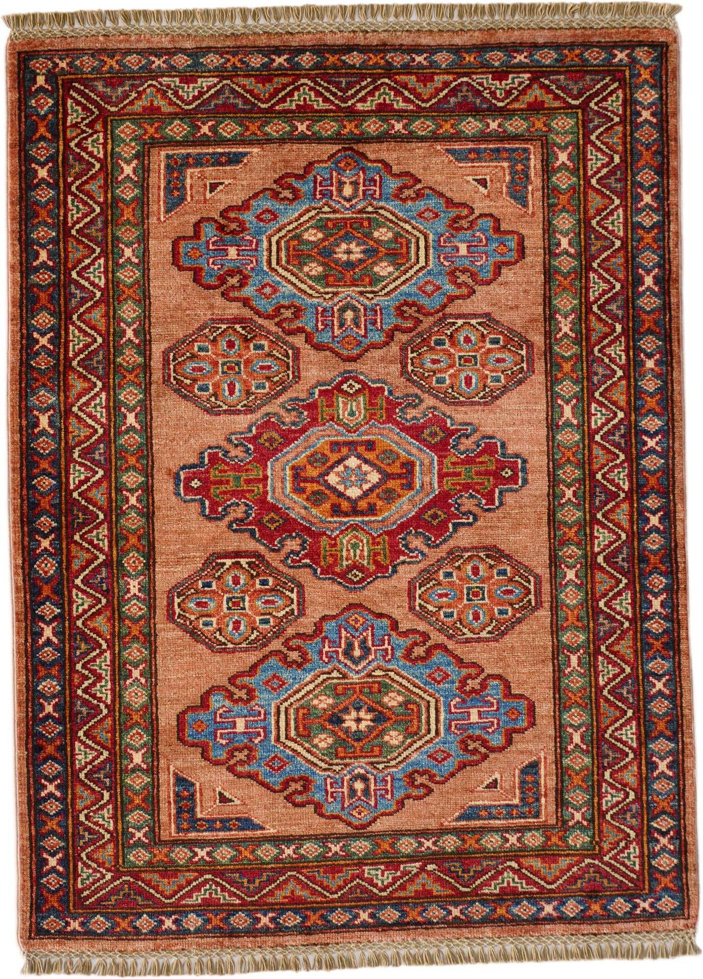 2' 11 x 3' 11 Hand Knotted Kazak Rug