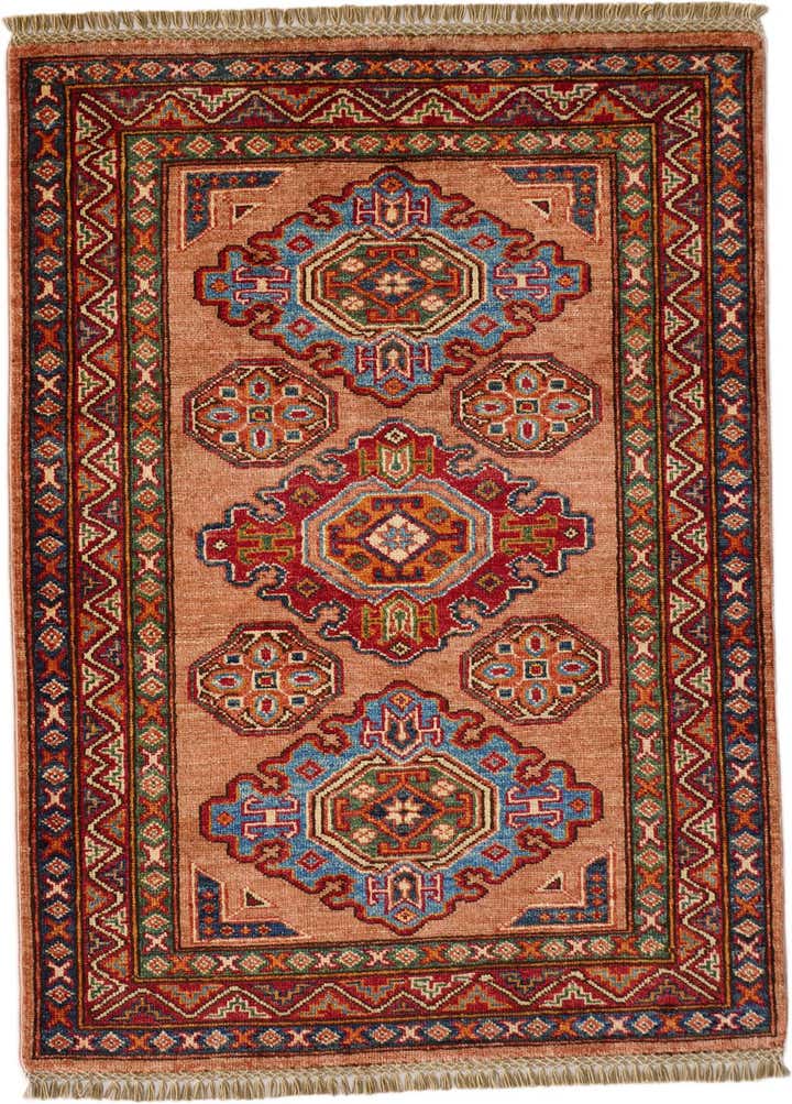 2' 11 x 3' 11 Hand Knotted Kazak Rug