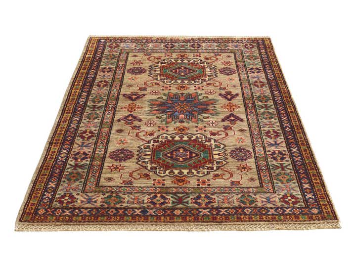 3' 6 x 5' 1 Hand Knotted Kazak Rug