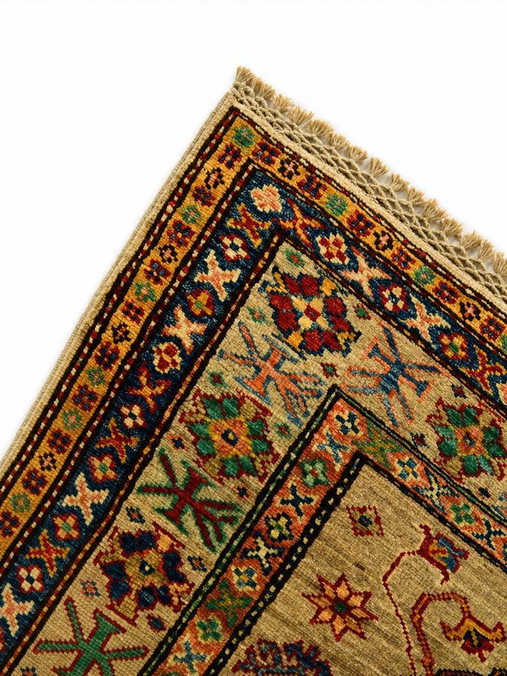 Detail image of 3' 6 x 5' 1 Hand Knotted Kazak Rug