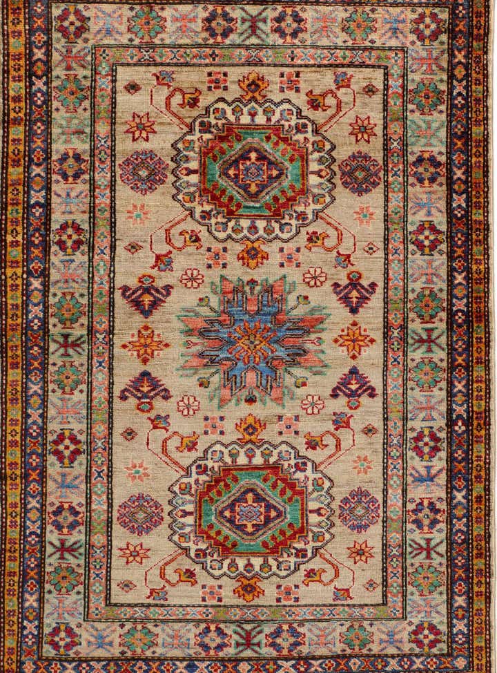 3' 6 x 5' 1 Hand Knotted Kazak Rug