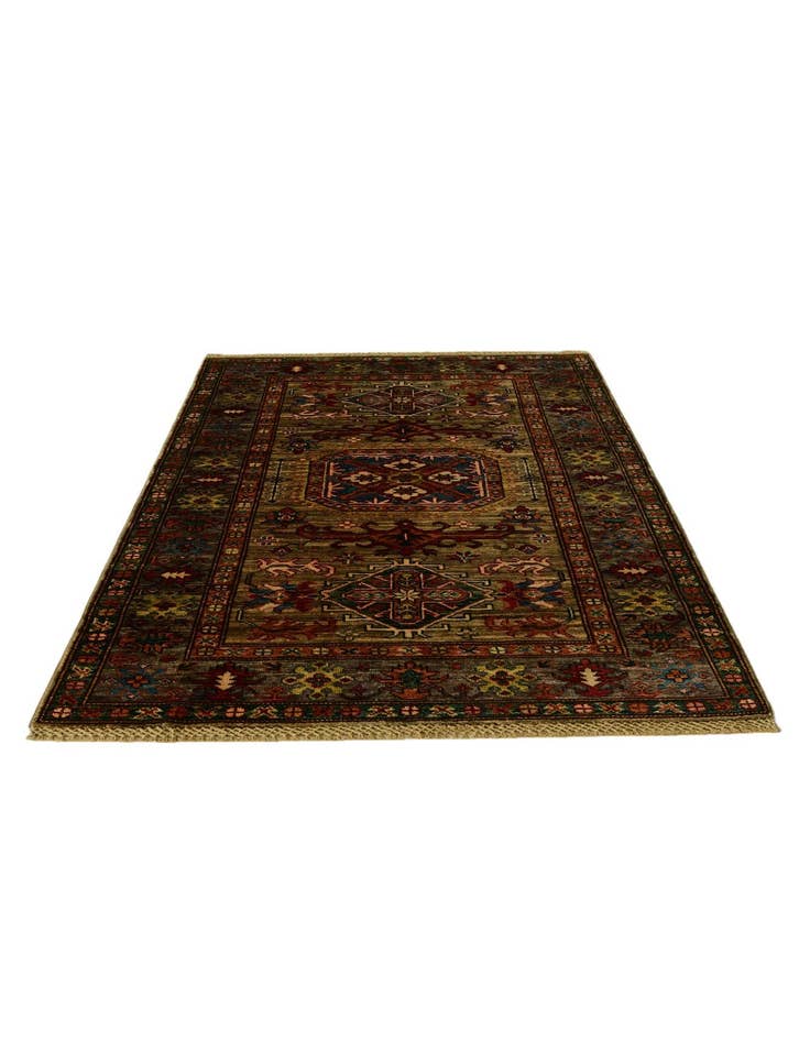Detail image of 3' 4 x 5' Hand Knotted Kazak Rug