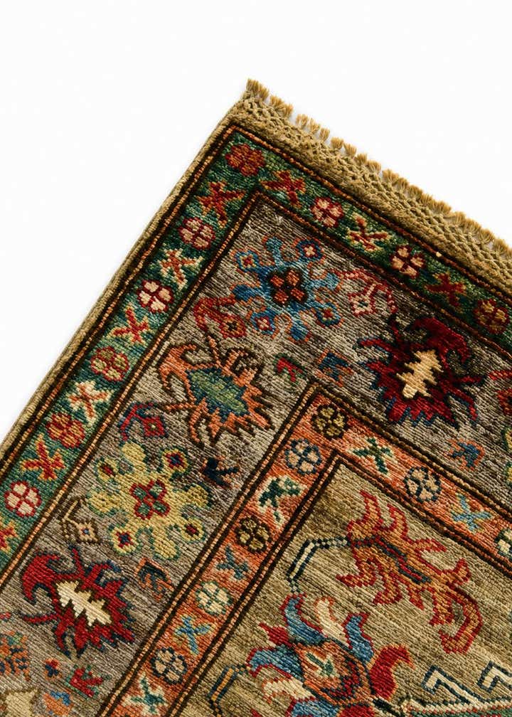 3' 4 x 5' Hand Knotted Kazak Rug
