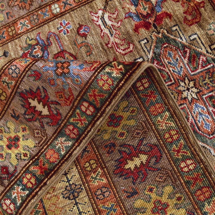 Detail image of 3' 4 x 5' Hand Knotted Kazak Rug