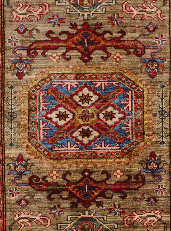 3' 4 x 5' Hand Knotted Kazak Rug