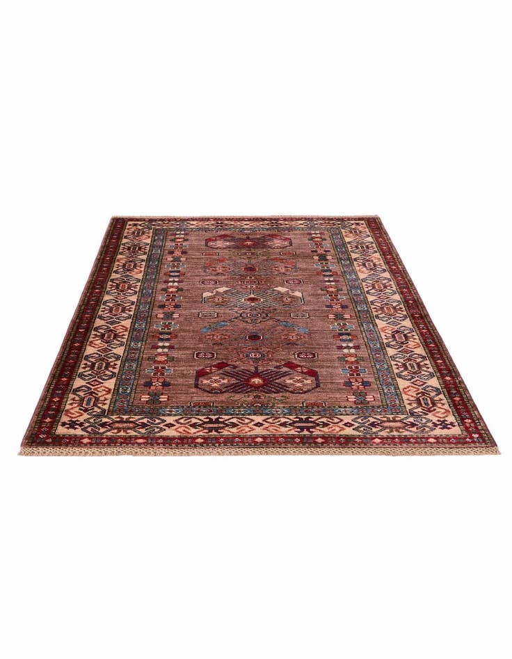 Detail image of 3' 6 x 5' 1 Hand Knotted Kazak Rug