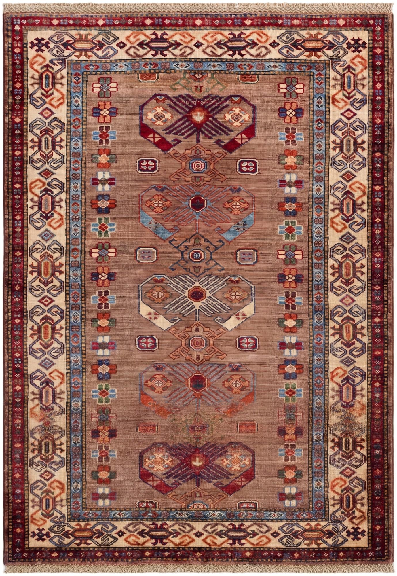 3' 6 x 5' 1 Hand Knotted Kazak Rug
