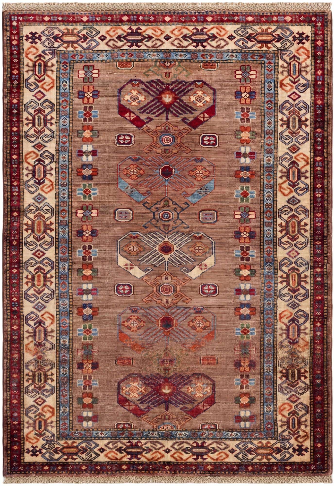 3' 6 x 5' 1 Hand Knotted Kazak Rug