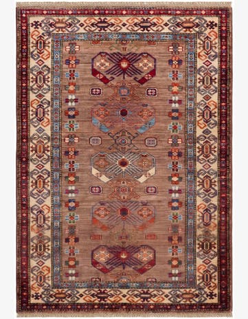 3' 6 x 5' 1 Hand Knotted Kazak Rug
