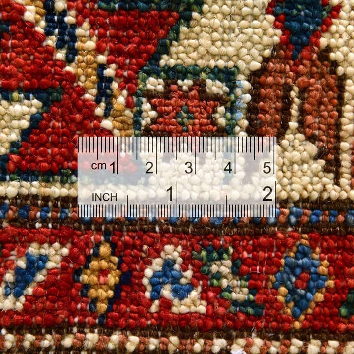 3' 4 x 4' 11 Hand Knotted Kazak Rug