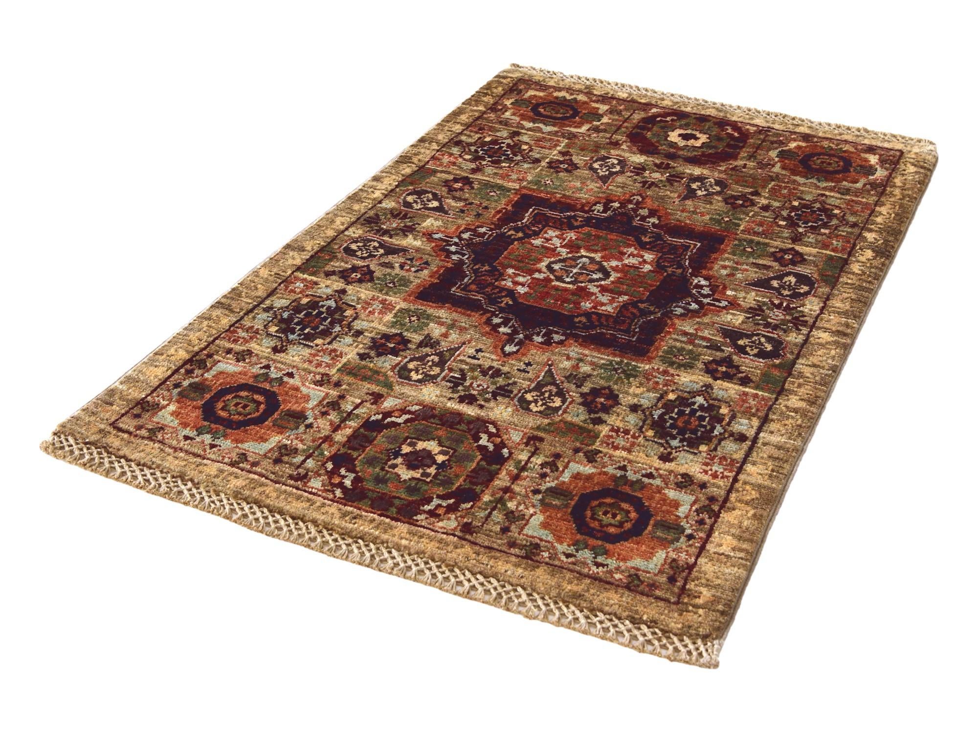 2' x 3' 2 Hand Knotted Mamluk Ziegler Rug