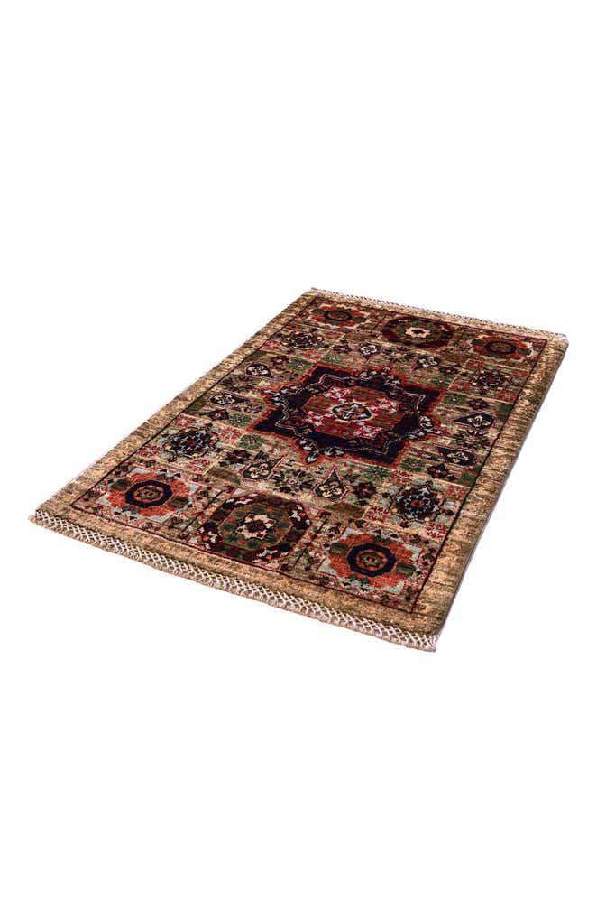 2' x 3' 2 Hand Knotted Mamluk Ziegler Rug