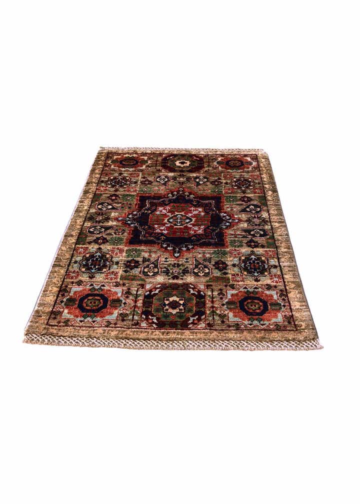 2' x 3' 2 Hand Knotted Mamluk Ziegler Rug