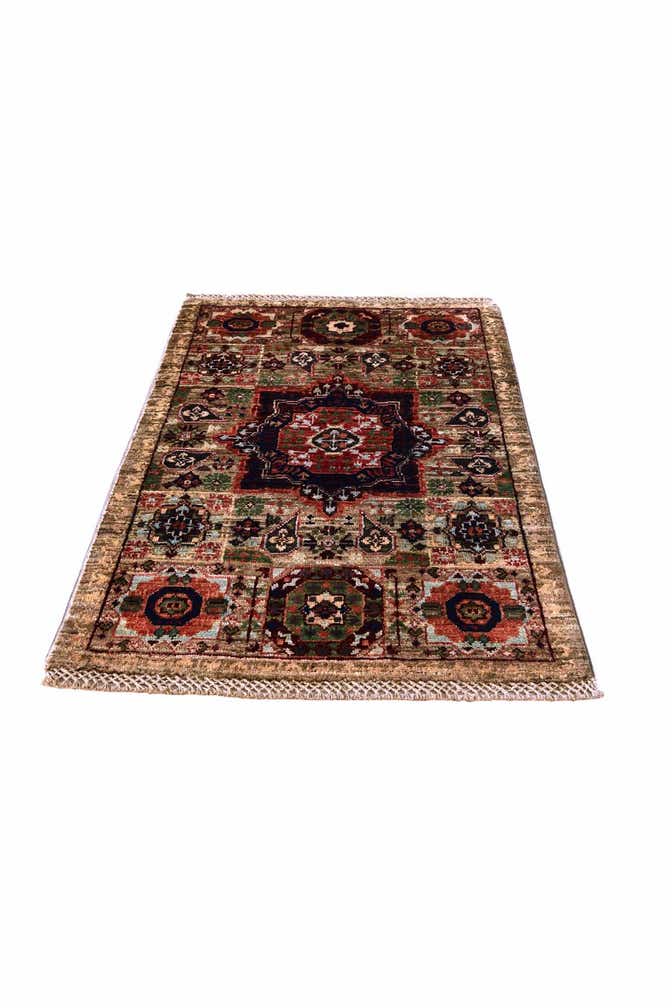 2' x 3' 2 Hand Knotted Mamluk Ziegler Rug