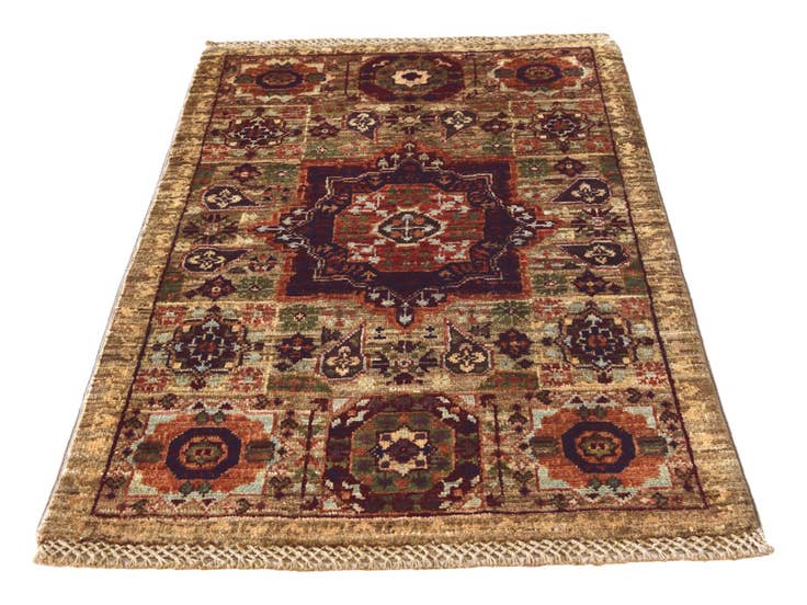 Detail image of 2' x 3' 2 Hand Knotted Mamluk Ziegler Rug