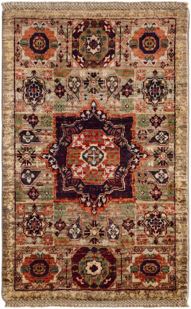 2' x 3' 2 Hand Knotted Mamluk Ziegler Rug