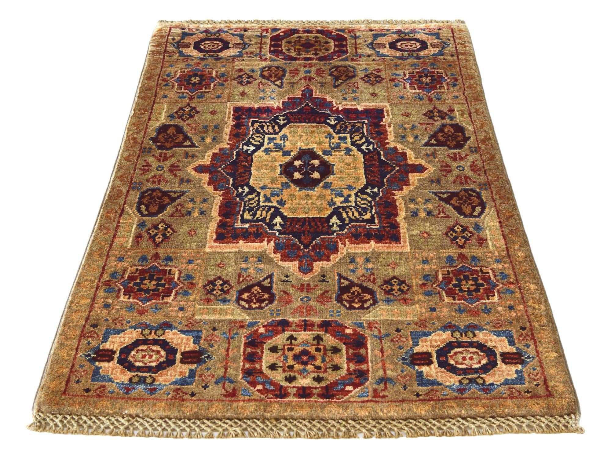 2' 1 x 3' 3 Hand Knotted Mamluk Ziegler Rug