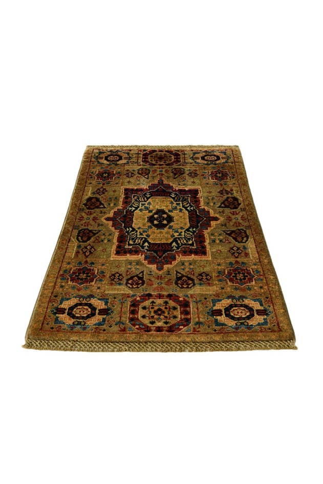 Detail image of 2' 1 x 3' 3 Hand Knotted Mamluk Ziegler Rug