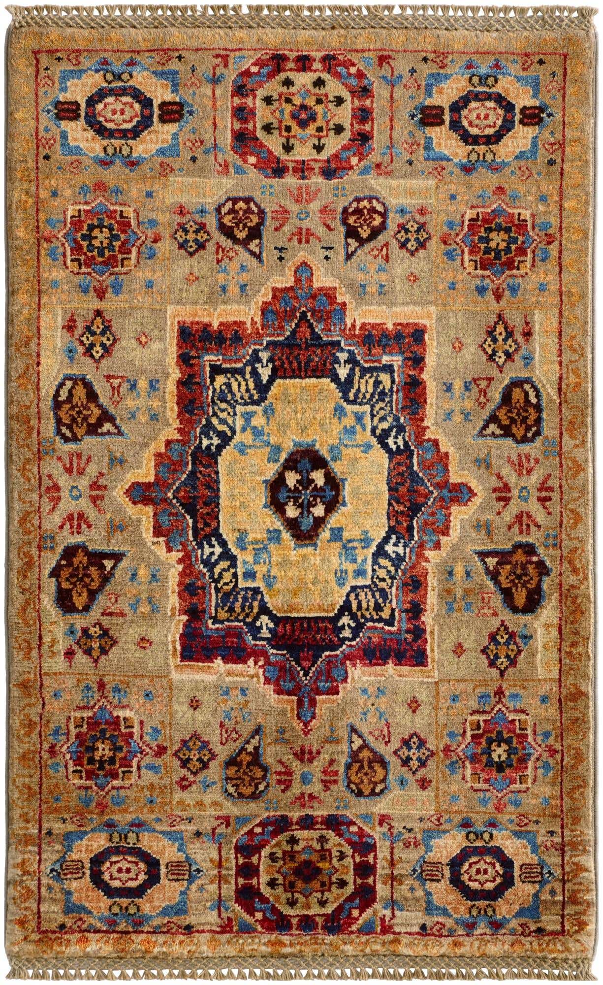 2' 1 x 3' 3 Hand Knotted Mamluk Ziegler Rug