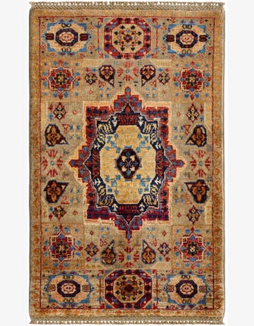 2' 1 x 3' 3 Hand Knotted Mamluk Ziegler Rug