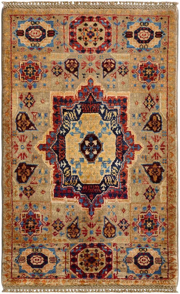 2' 1 x 3' 3 Hand Knotted Mamluk Ziegler Rug