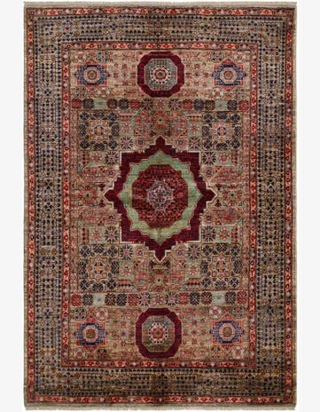 5' 5 x 8' 1 Hand Knotted Mamluk Ziegler Rug