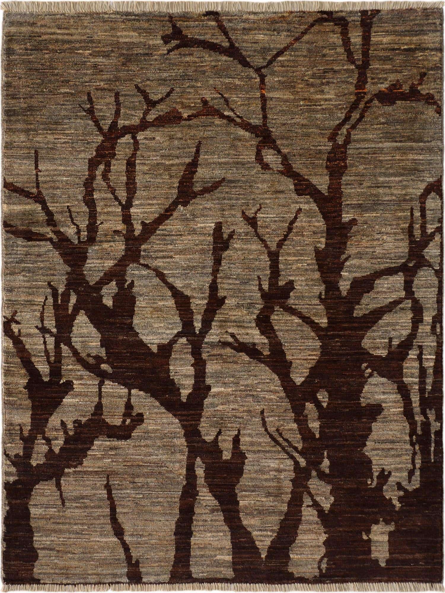 4' x 5' 3 Hand Knotted Ziegler Modern Rug