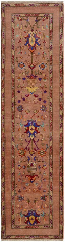 2' 9 x 10' 3 Hand Knotted Kazak Runner Rug