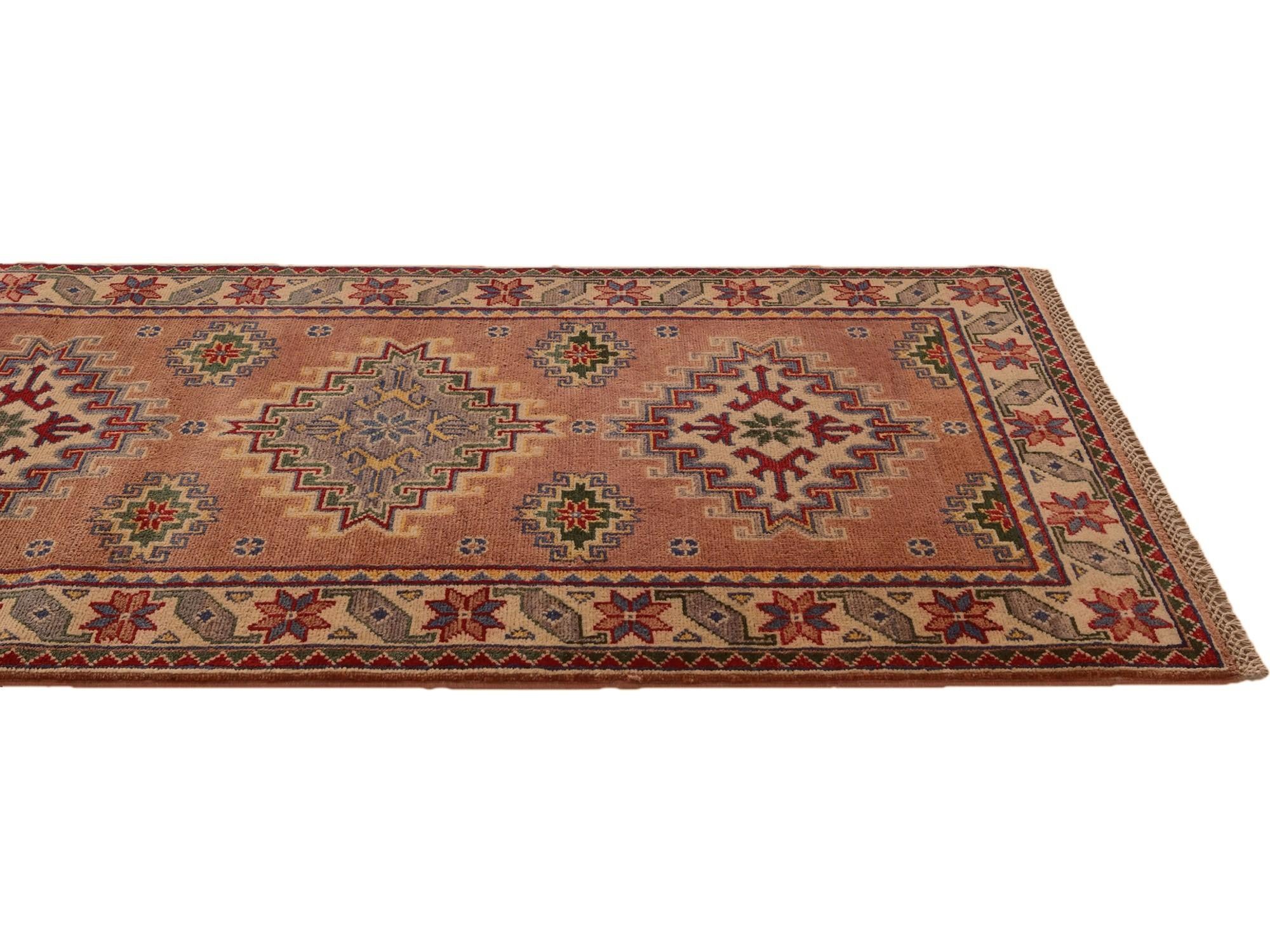 2' 8 x 7' 8 Hand Knotted Kazak Runner Rug