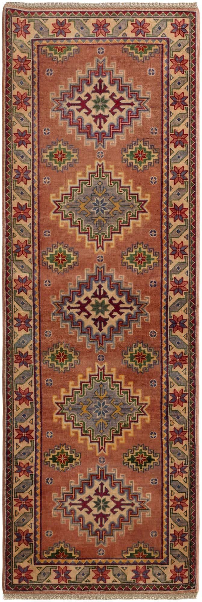 2' 8 x 7' 8 Hand Knotted Kazak Runner Rug